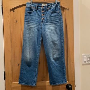 Madewell Slim Wide Leg Crop Jean